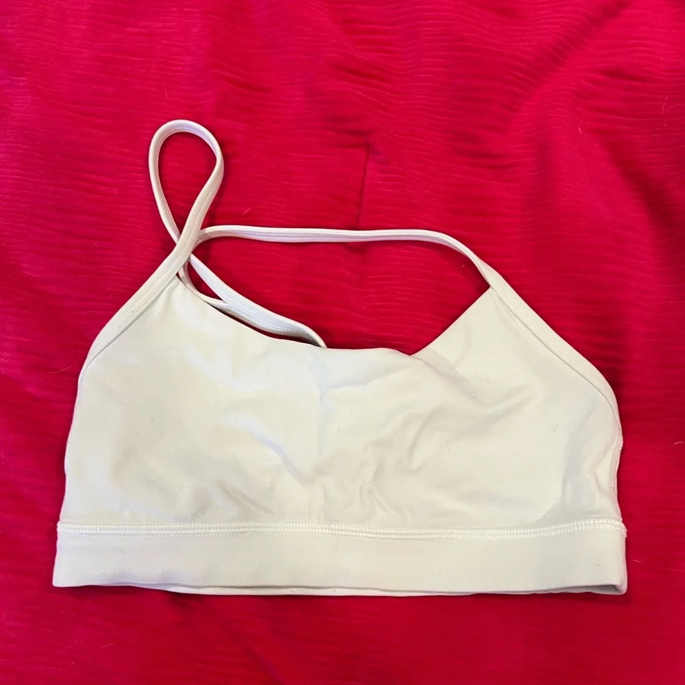 lululemon athletica Cream Sports Bra